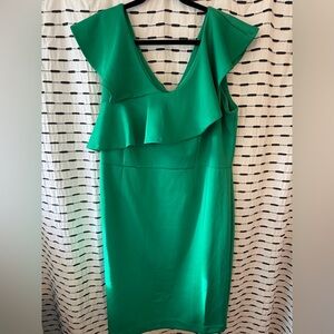 💚NWT Gorgeous Lane Bryant Green Sheath Dress Sz 18